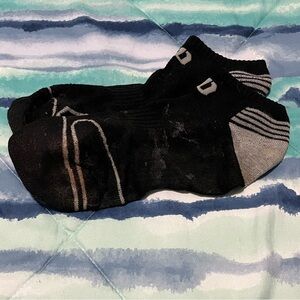 Black and Gray Men's Ankle Socks